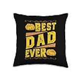 Snake Dad Herpetologist Ball Python Throw Pillow