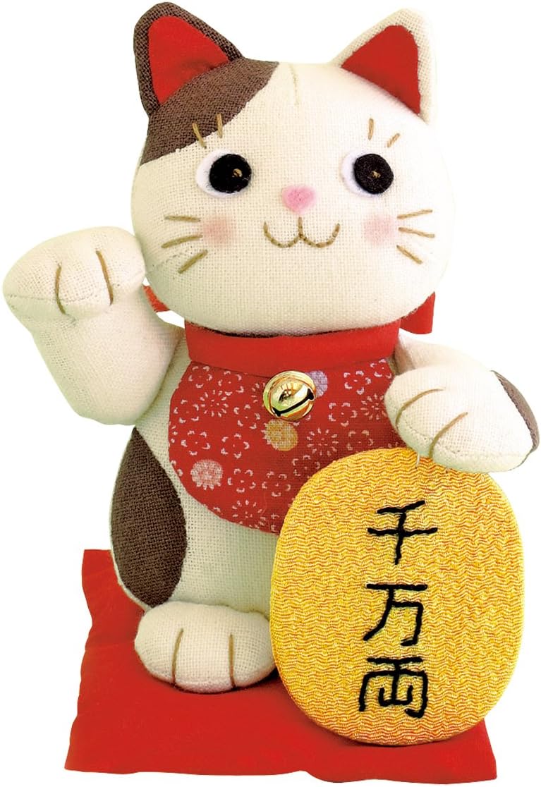 オリムパス 福村弘美のかわいいぬいぐるみキットシリーズ 福々招き猫 PA-565