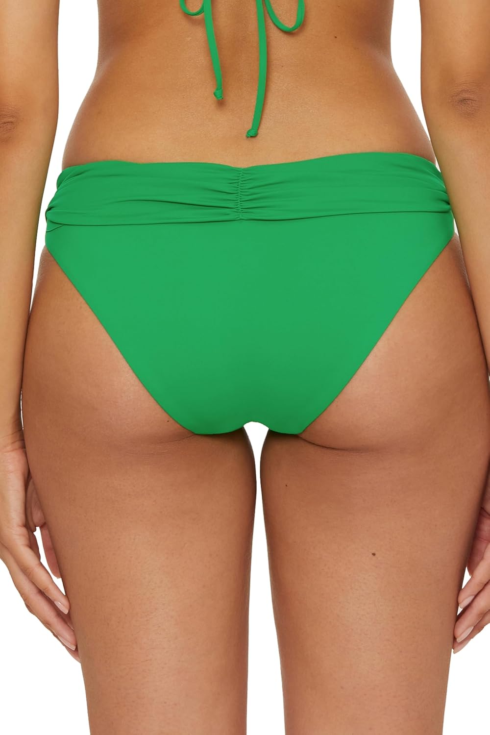 BECCA Women's Color Code Lace Up Bikini Bottom, Cheeky Coverage, Swimwear Separates for Women