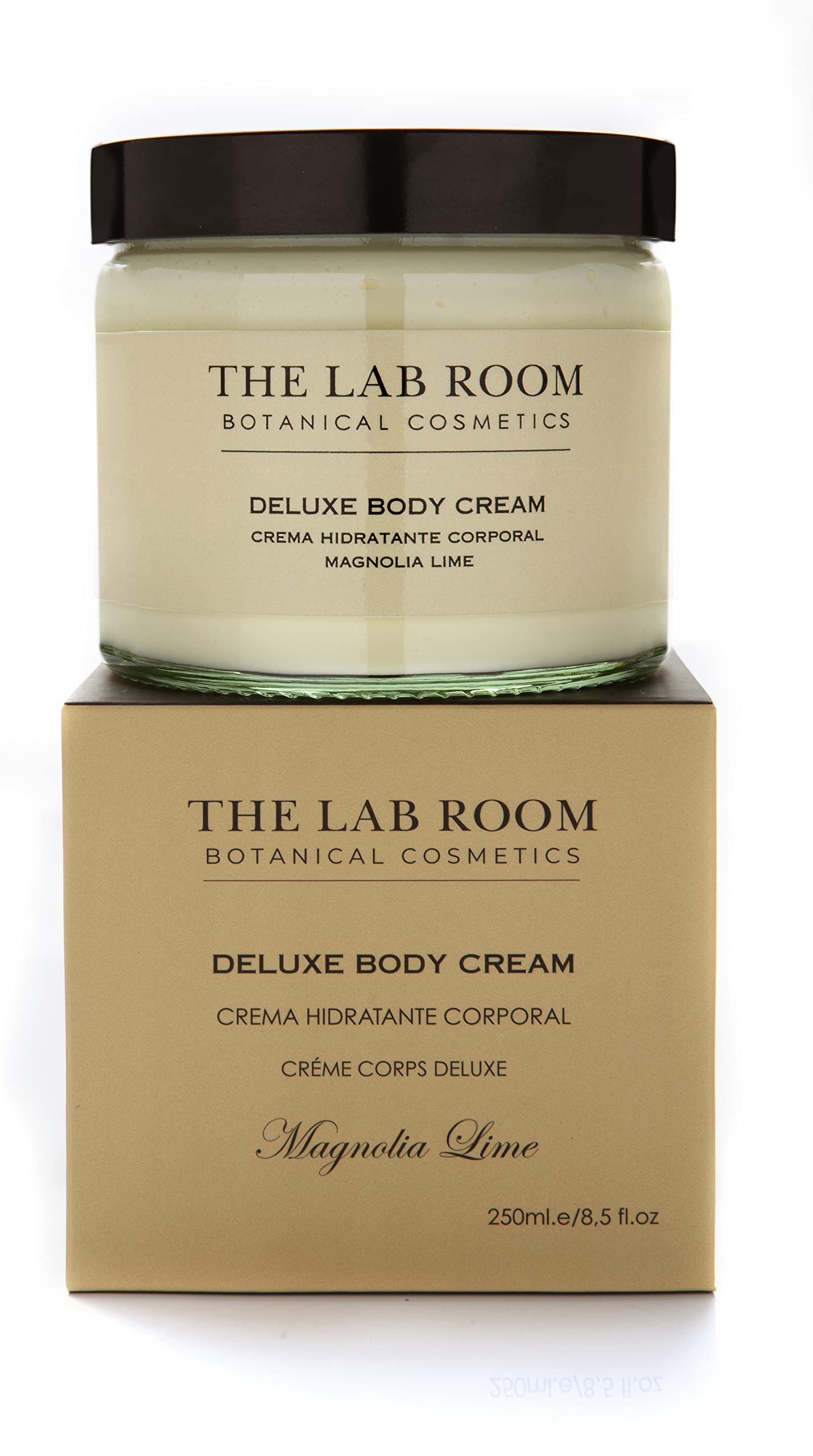 Crema Hidratante Corporal The Lab Room Deluxe Body Cream 250ml, Manteca Reafirmante, Antioxidante Regenera y Nutre Cara y Cuerpo (Magnolia Lima)