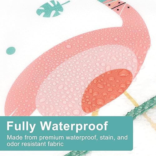 Miniatura 4 de Accmor Long Sleeve Baby Bibs, Waterproof Sleeved Bibs Smock for Toddler Baby Girls Boys Eating Feeding 4 piezas de pájaro gris/zorro rojo/flamenco