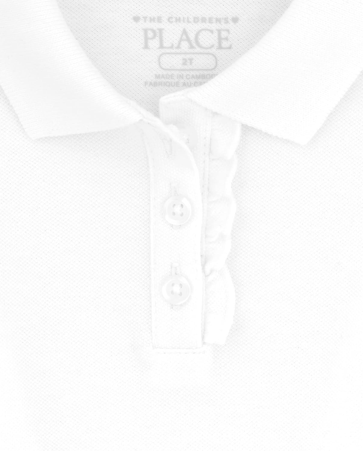 The Children's Place Baby-Girls Toddler Multipack Long Sleeve Ruffle Pique Polos - Image 2