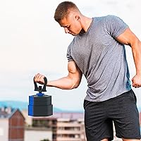 Vista 8 de VIVITORY Juego de mancuernas de pesos ajustables, pesas libres con conector, juego de mancuernas ajustables antideslizantes, barra para gimnasio