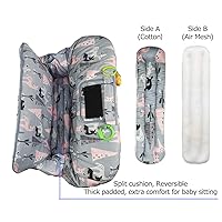 Vista 24 de Funda para carrito de compras para bebé de algodón, lavable a máquina para bebés, niños pequeños, niños o niñas, grandes (lindas)