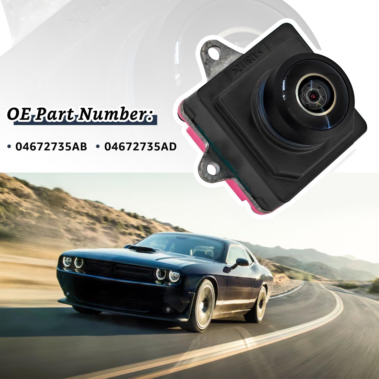 04672735AB 04672735AD Rear View Camera Replacement for Dodge Ram 2500 3500 6.4/6.7L 2019 2020 2021 2022 2023, Reverse Backup Camera Assist Camera Reversing Camera