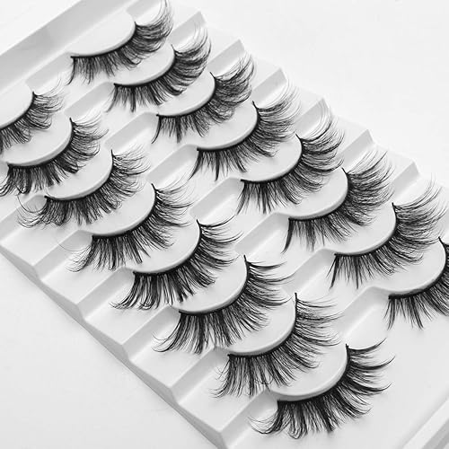 Vista 80 de DYSILK Pestañas postizas de visón, 30 pares de 10 estilos mixtos, pestañas postizas de visón, pestañas postizas de aspecto natural, pestañas largas