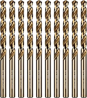 Anuncio Patrocinado - HPHOPE - Juego de 10 brocas helicoidales HSS de 1/4 de pulgada, vástago redondo recto, adecuado para...