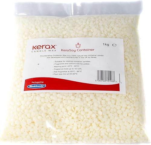 Kerax Recipiente de soja, 4.4 lbs, blanco