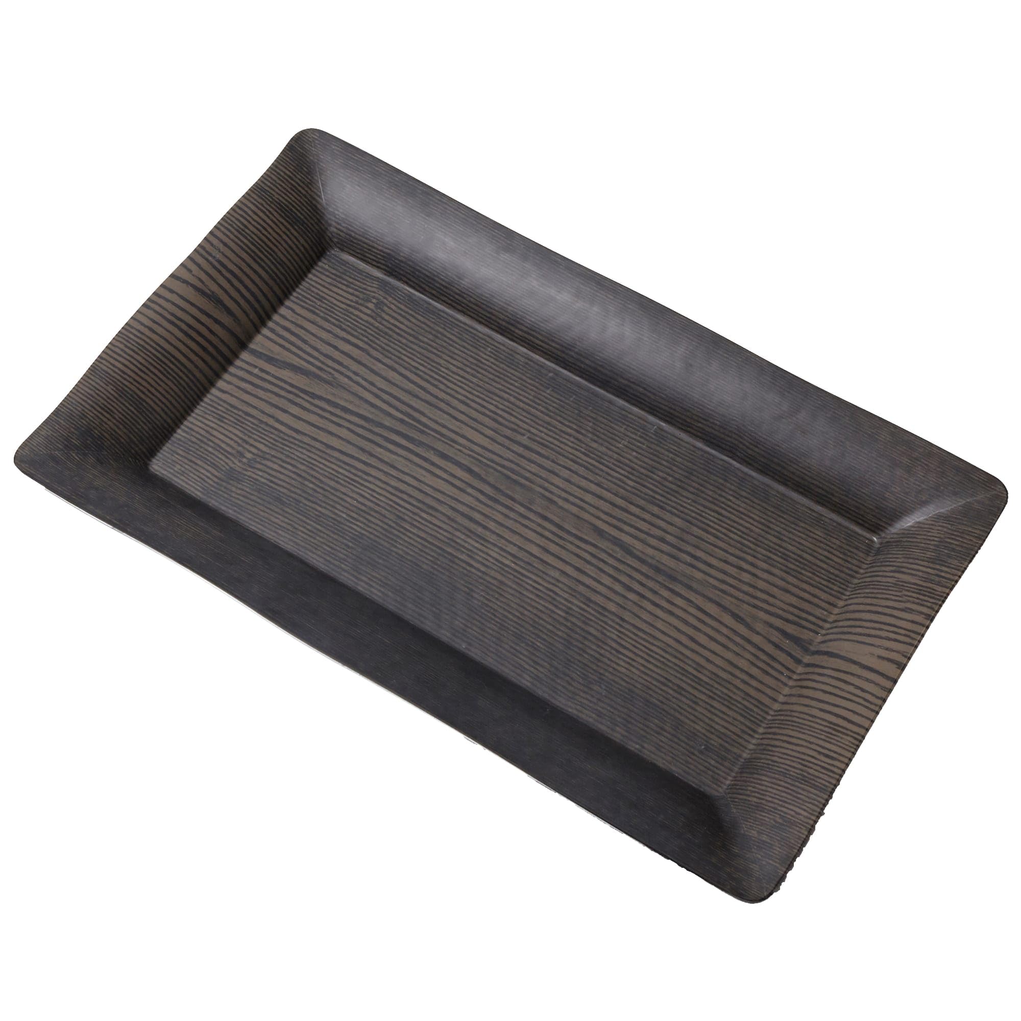 Melamine Platter by American Metalcraft – Large, Melamine, Black, Model WMEL23