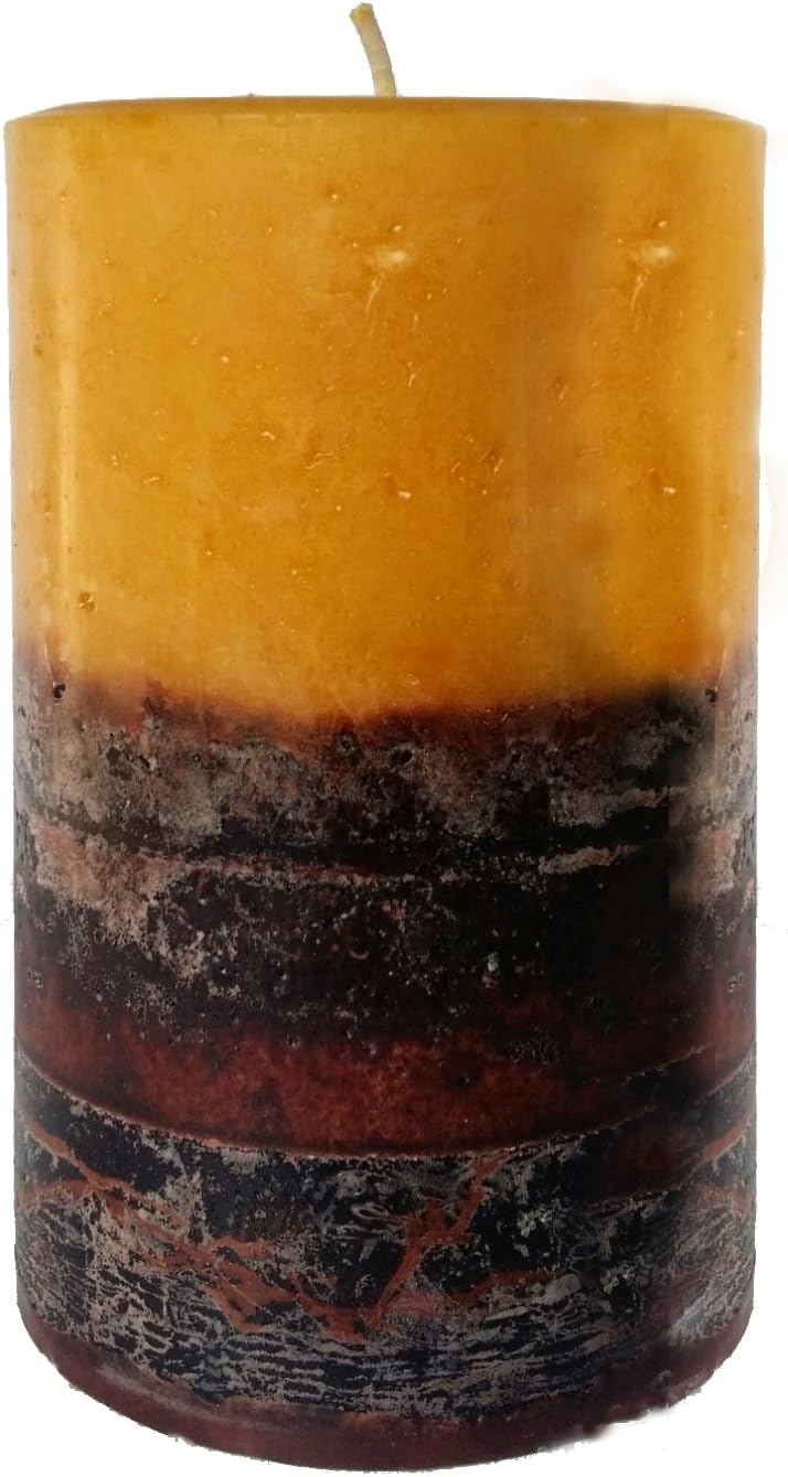 Badan Frankincense & Myrrh Scented Pillar Candle (4"x6.5" Round)