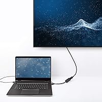 Vista 5 de Cable Matters Adaptador HDMI a DisplayPort (adaptador HDMI a DP) con soporte de resolución de video 4K