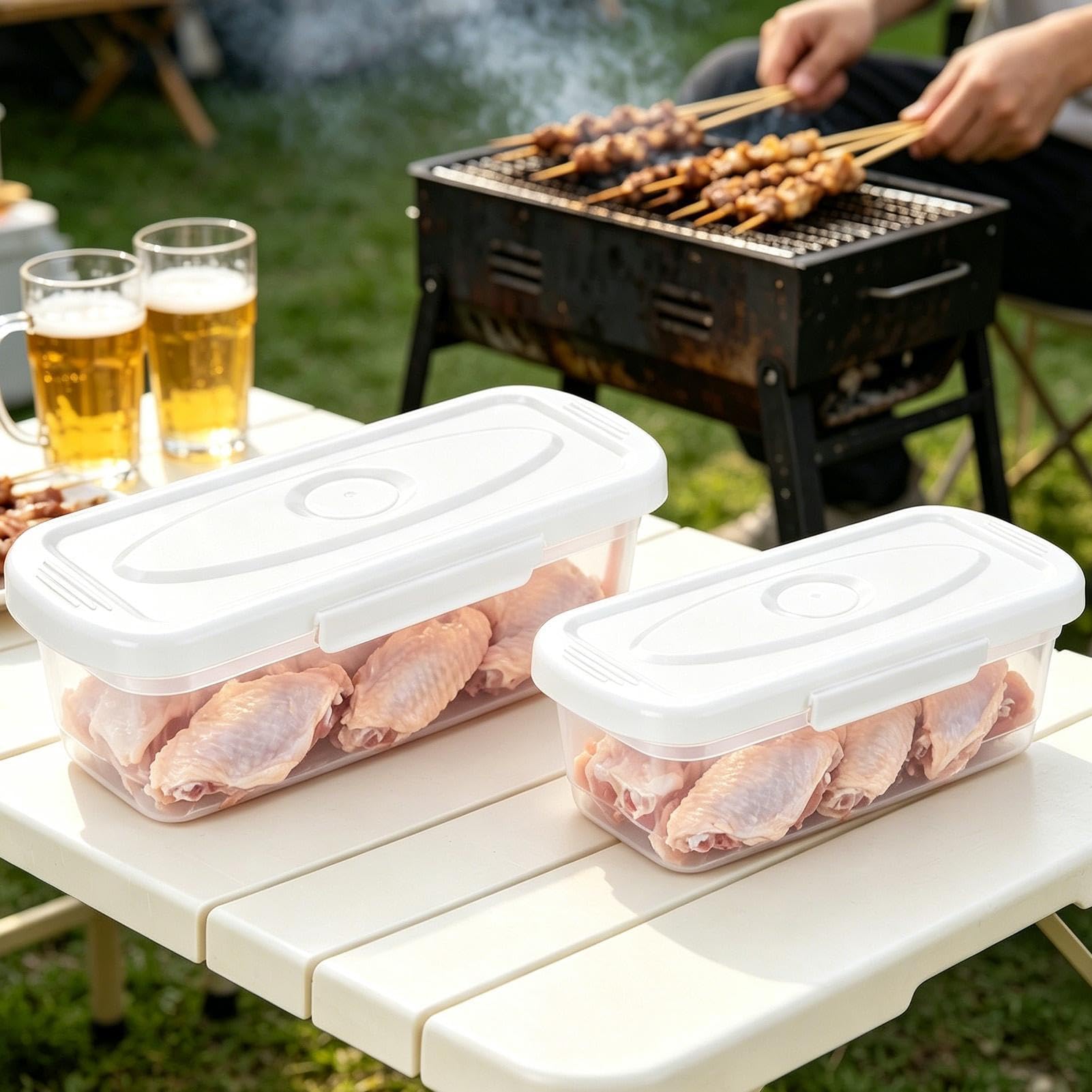 Cuenco Agitador Rebozador Para Freír 2 Piezas de Utensilios | Contenedor Agitador para Rebozado Para Aros De , Verduras, Alitas Pollo, Restaurante, Cocina Y Comedor