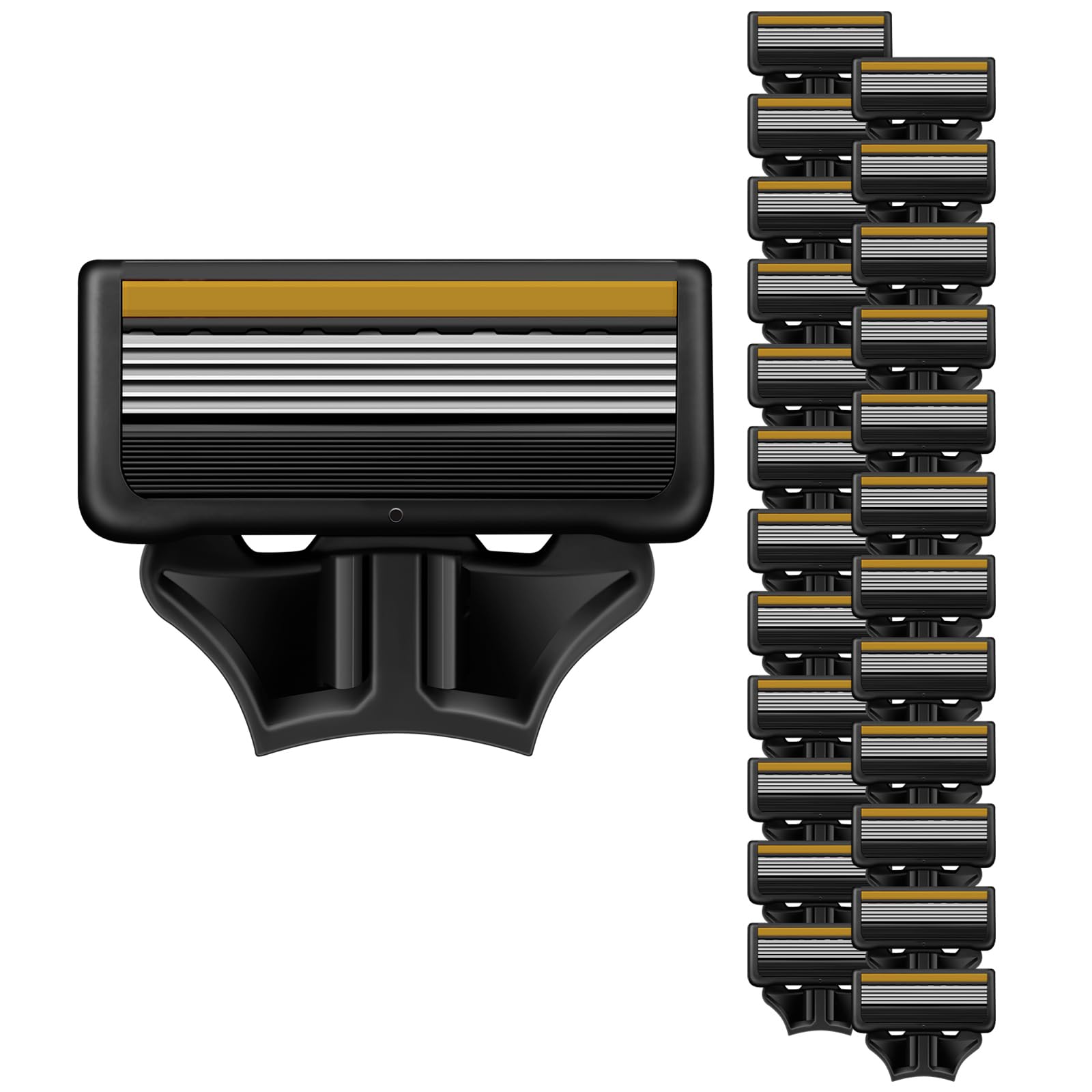 Photo 1 of 24 Count Razor Blades Refills Compatible with Harry's handle, Smooth Shaving Replacement Cartridges