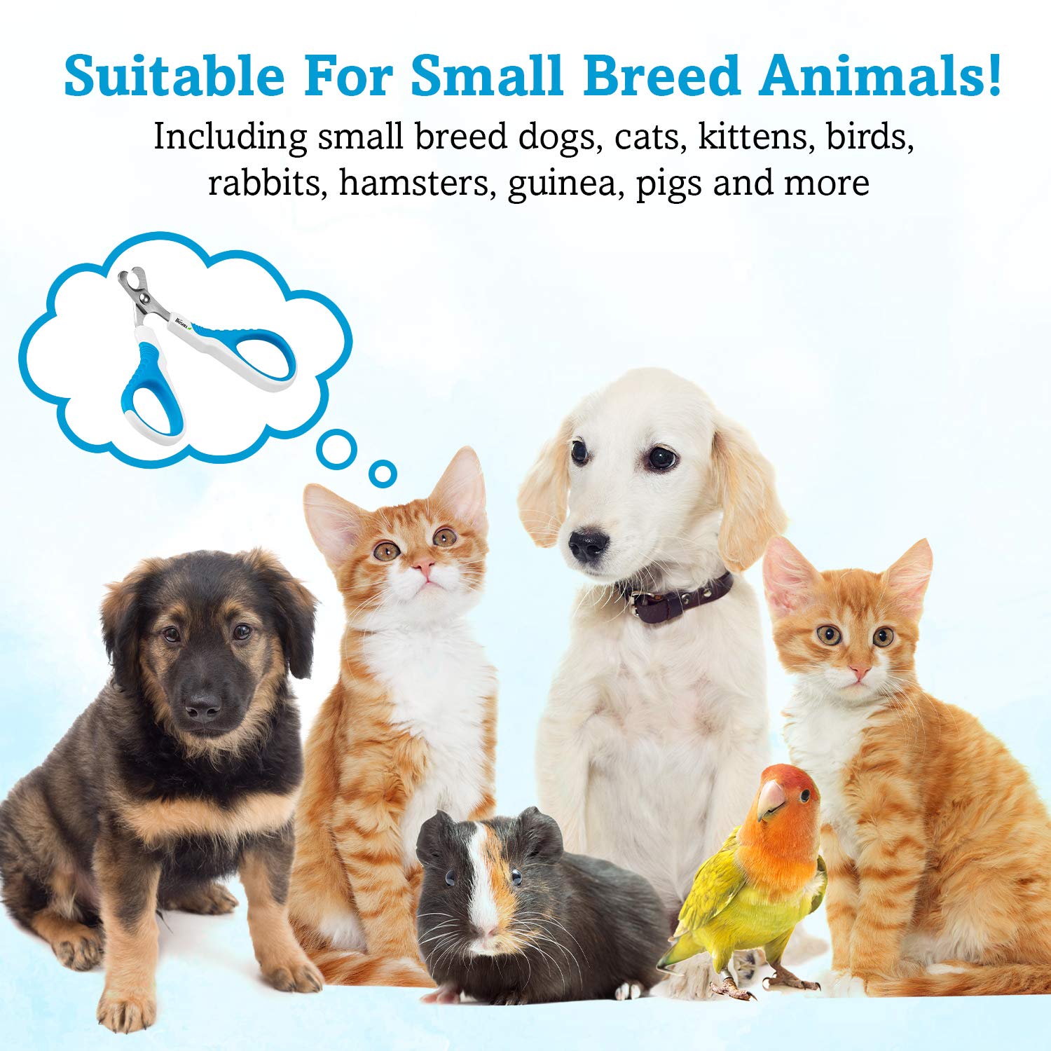 BOSHEL Cat Nail Clipper RazorSharp, Angled & Safe Cat Nail Trimmers