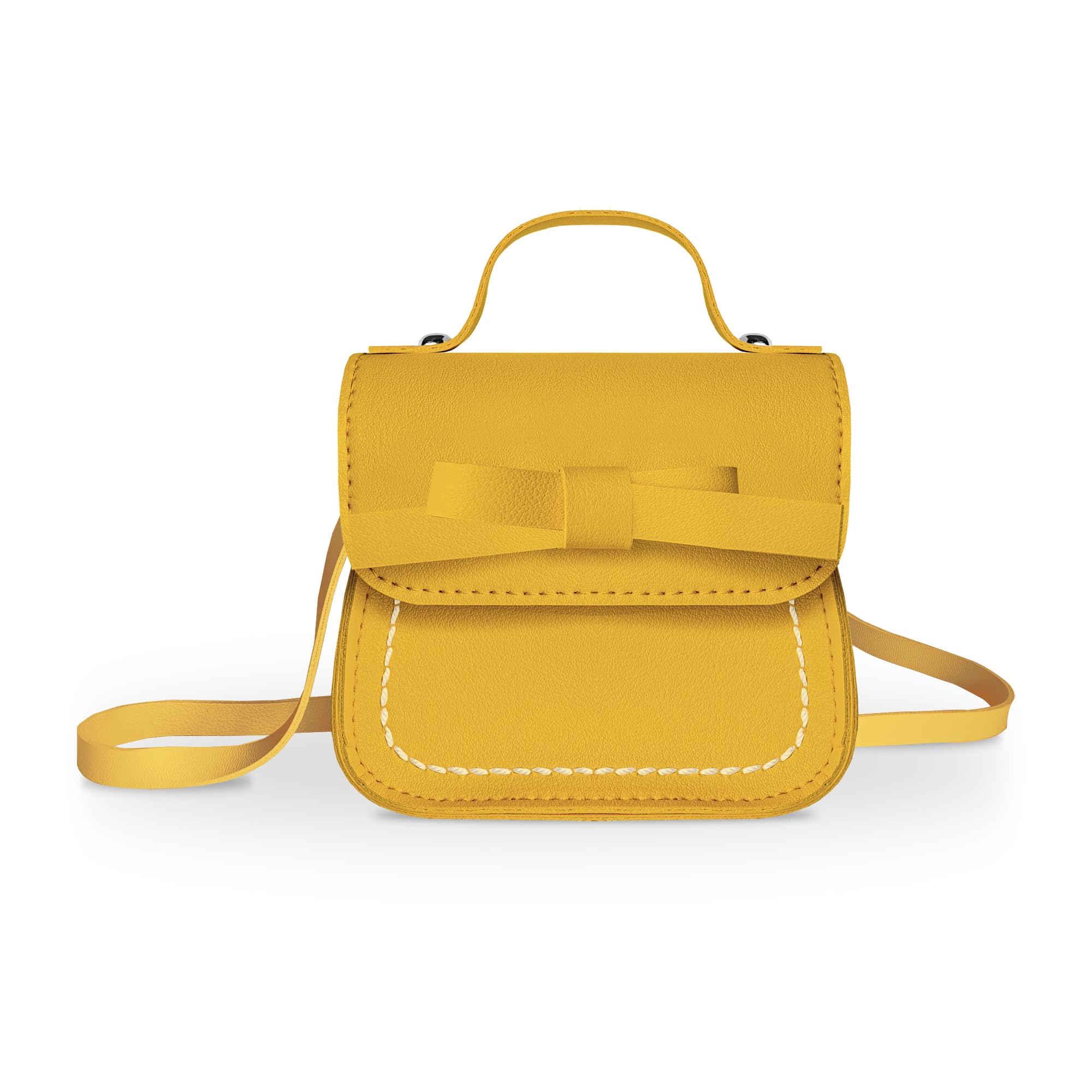 Borsa a Tracolla per Bambina Con Mini Borsa a Forma di Fiore - Portafoglio per Bambini Età 2-5 Anni, Altezza 80-110cm / 31,5"-43,3"