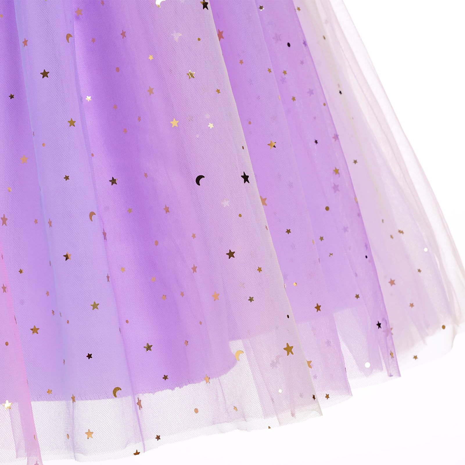 IWEMEK Vestito da cerimonia nuziale lungo abito da damigella d'onore tutù principessa spaghetti senza maniche battesimo festa compleanno sera cocktail per bambini 6-14 anni