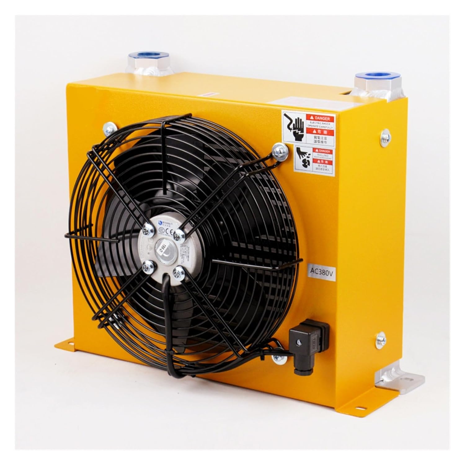 Air Cooler AH1417 Hydraulic Radiator Oil Cooler Station Heat Exchanger Radiator Precise Welding & Efficient Fan Efficient Shock Absorption(12V)
