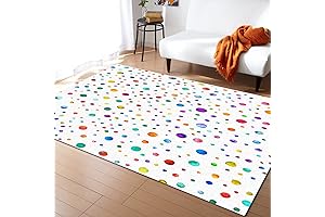 Polka Dot Rugs for Classroom or Bedroom 2x3