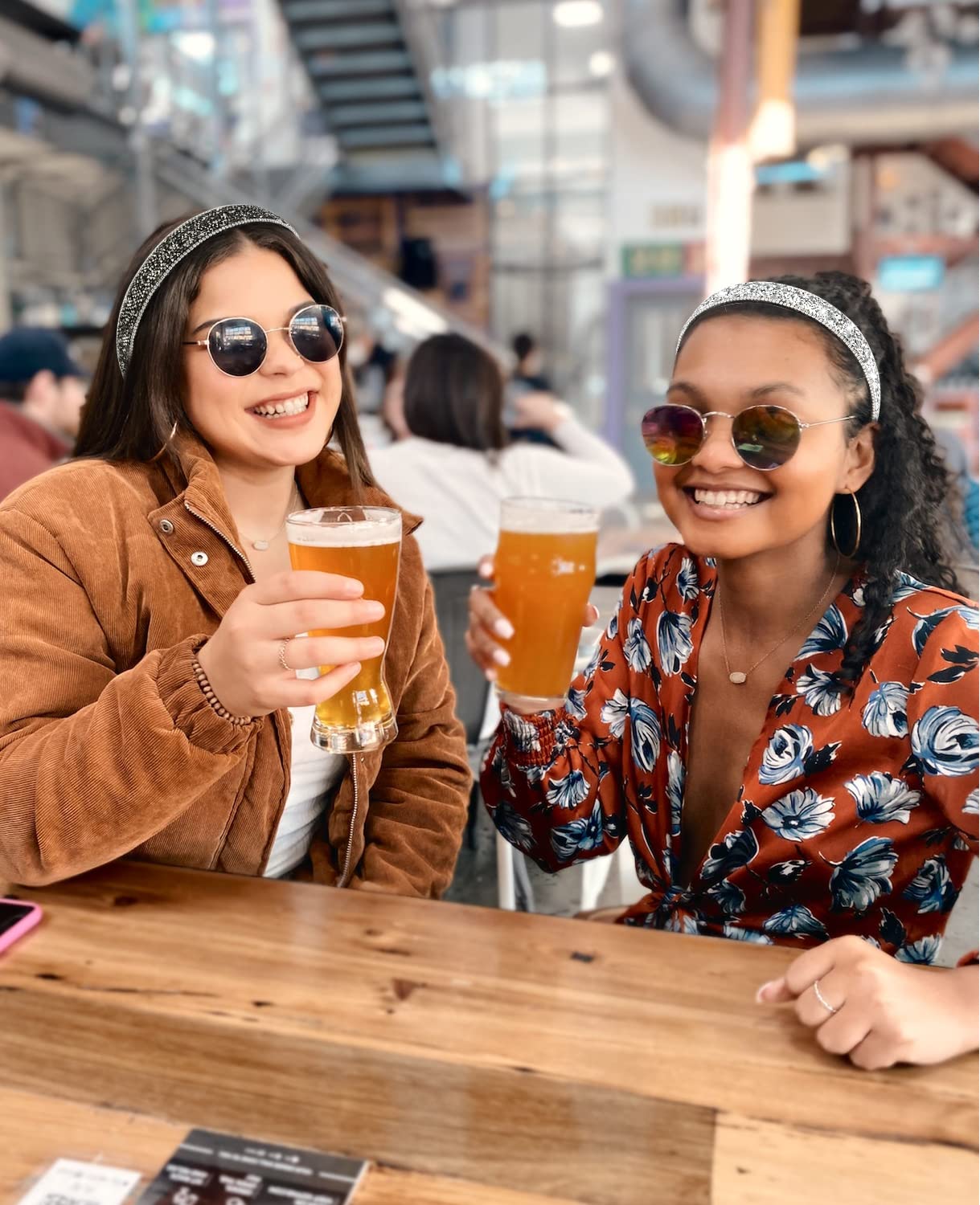 Wecoe 2 Pack Rhinestone Headbands Women Black Silver Headband Wide Headbands For Women Non Slip Fashion Bling Sparkly Diamond Holiday Headband Birthday Wedding Bridal Hair Accessories For Women Girls - Image 4