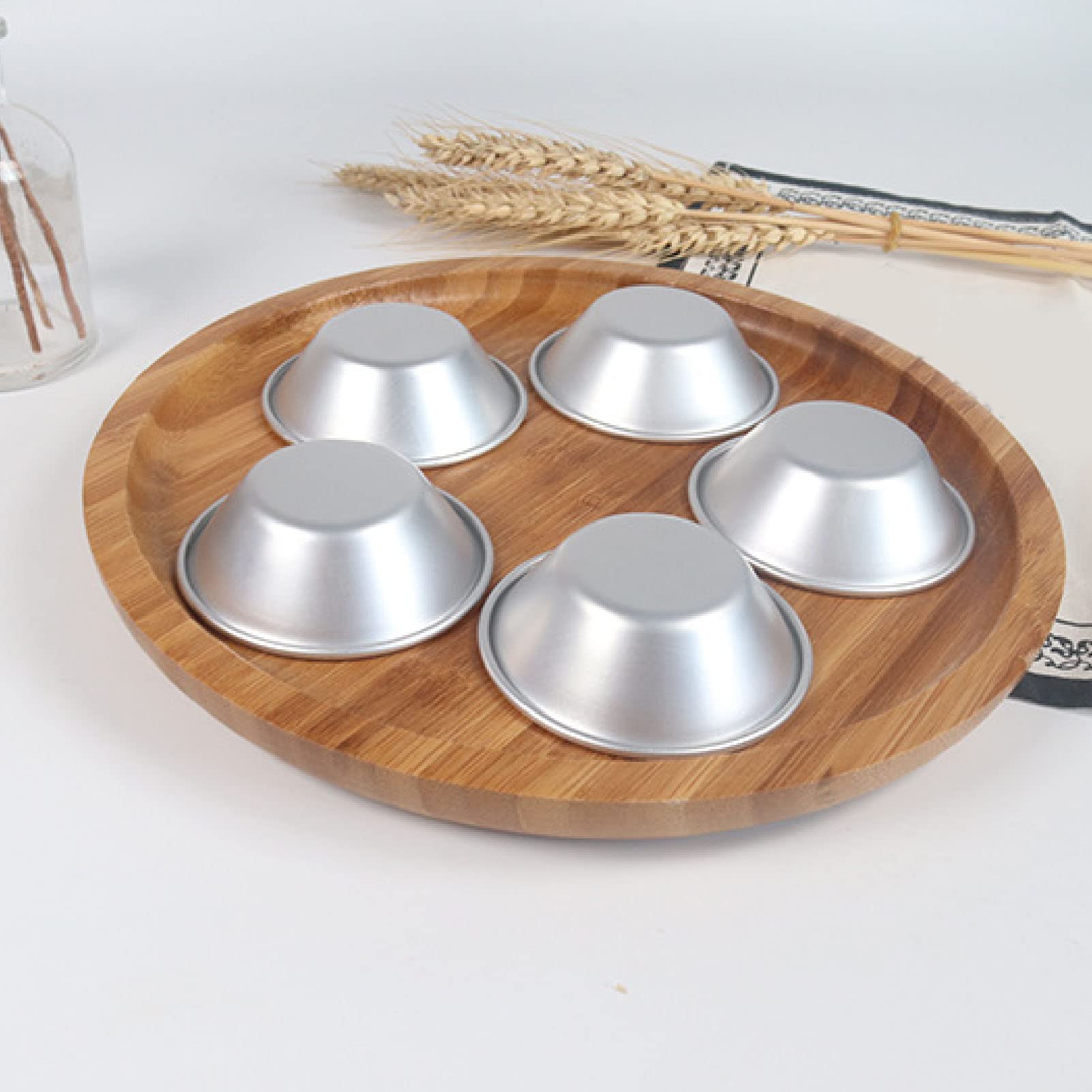 25 szt. aluminiowa forma do tarty jajecznej stop aluminium cyna mini formy do pieczenia folii aluminiowej kubki do uchwytu kubek do tarty jajecznej kubek do budyniu portugalski do