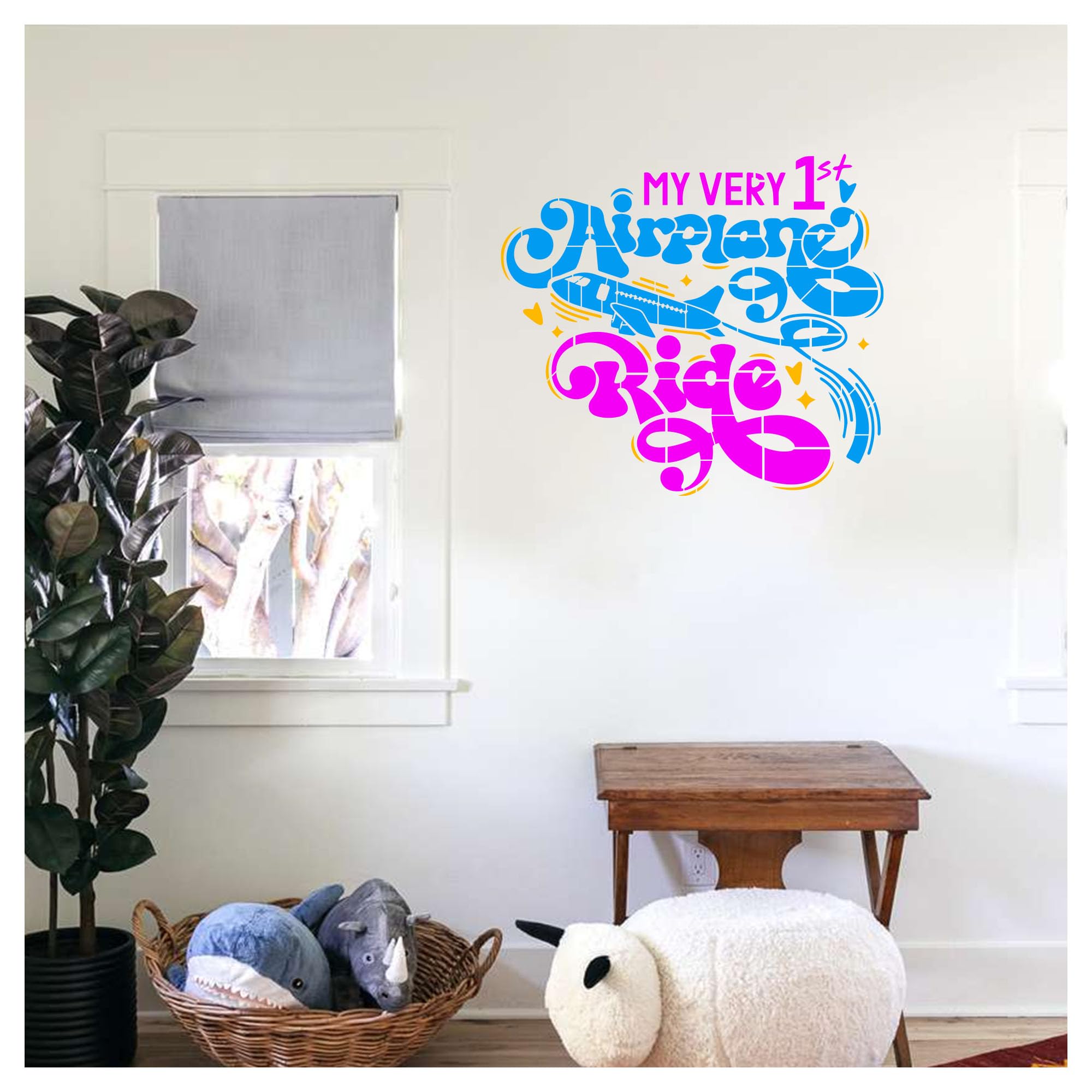 Kayra Decor Aeroplane & Quotes Wall Stencil for Art and Craft - Size 16 Inch x 24 inch. (B0CR1BG5ZS) Amazon Price History, Amazon Price Tracker