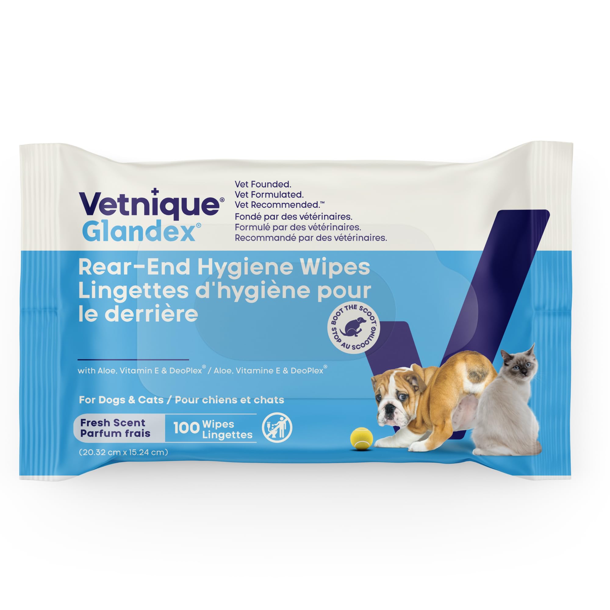 Vetnique Glandex Rear End Wipes