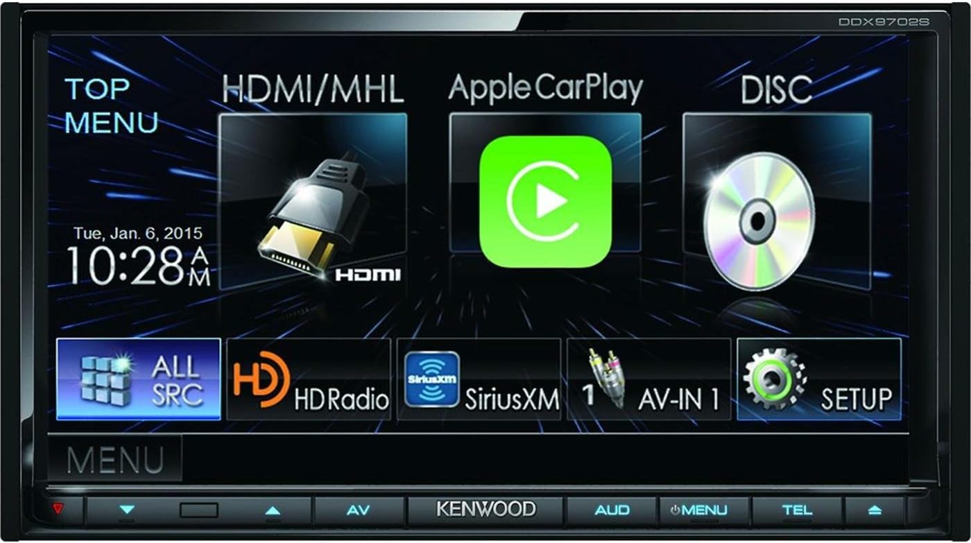 Kenwood DDX9702S Receptor estéreo de Coche HD con Pantalla táctil y