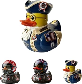USA Independence Soaring Ambition Goose Ornament,Resin Veteran Ducks for Jeeps 250th Anniversary Duck