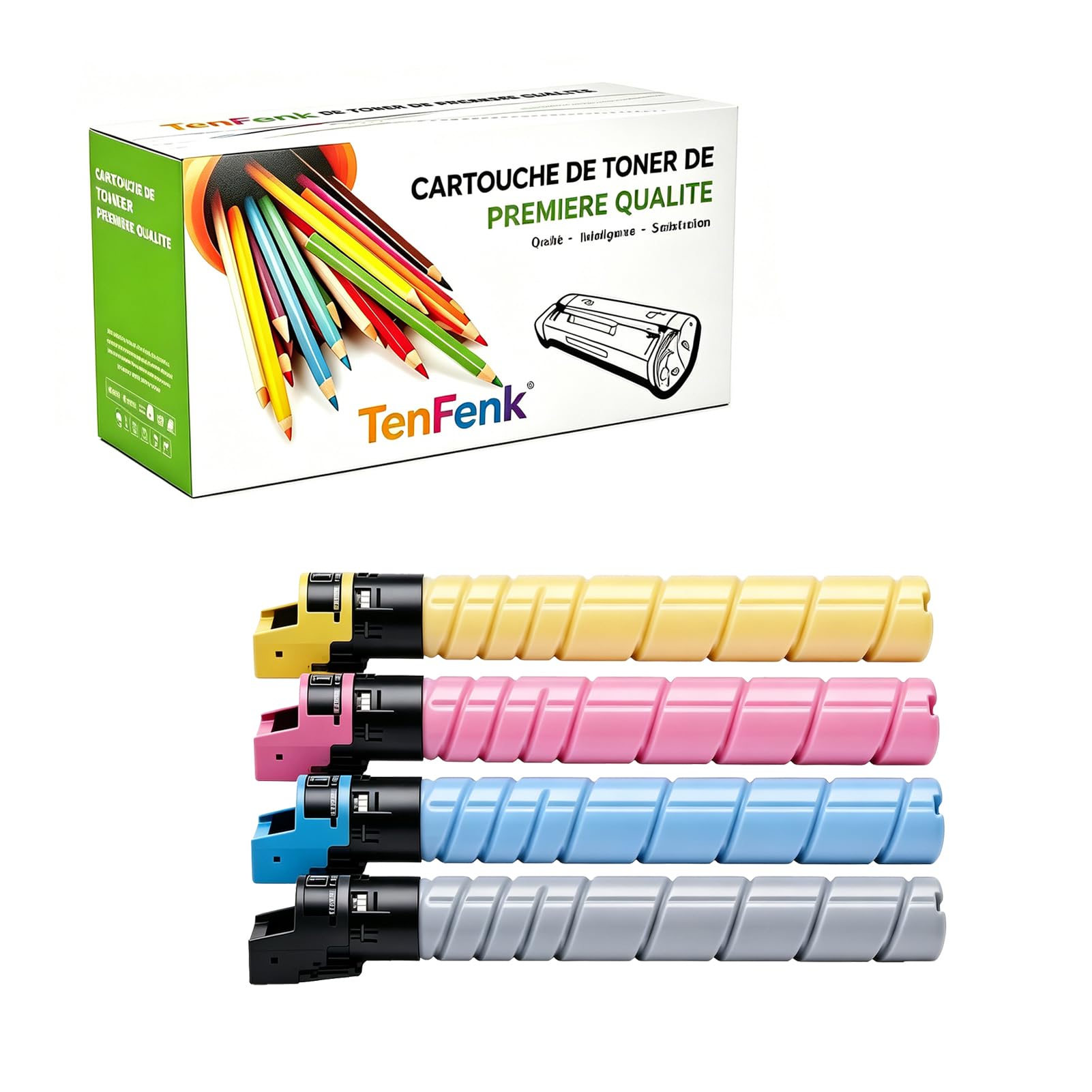 Kompatybilny zamiennik kasety z tonerem dla Konica Minolta TN626 TN-626 ACV1150 ACV1450 ACV1350 ACV1250 do użytku z Konica Minolta Bizhub C450I C550I C650I drukarką, 4 sztuki,4p