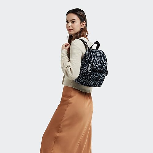 Vista 4 de Kipling Mochila pequeña para mujer, mochila ligera y versátil, mochila escolar de nailon, Puntos definitivos, 10.75''L x 11.5''H x 5.5''D, Mini