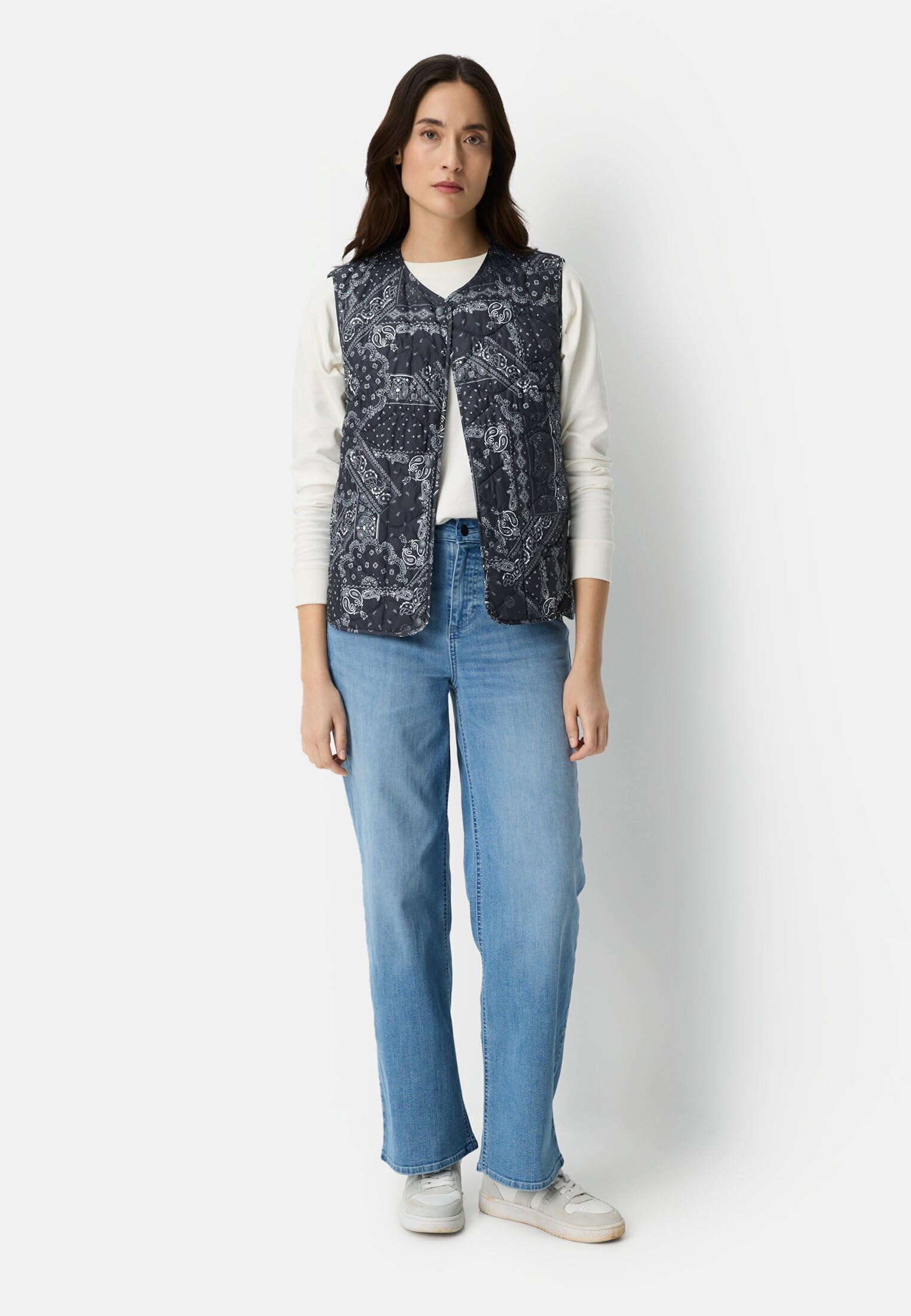camel active Damen Weste im Paisleymuster