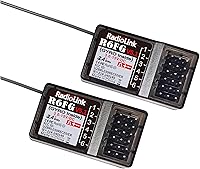 Vista 1 de Eighteenup Radiolink R6FG - Receptor de superficie de 6 canales de 2.4 GHz, funciona con control remoto Radiolink RC4GS V3/RC4GS V2/RC4GS/RC6GS