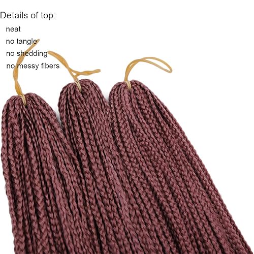 Miniatura 10 de Trenzas Zizi sintéticas preenlazadas largas Micro 3X, 10 paqueteslote de 28 pulgadas, 1.76 ozpaquete 2# color fino caja pequeña trenza ganchillo