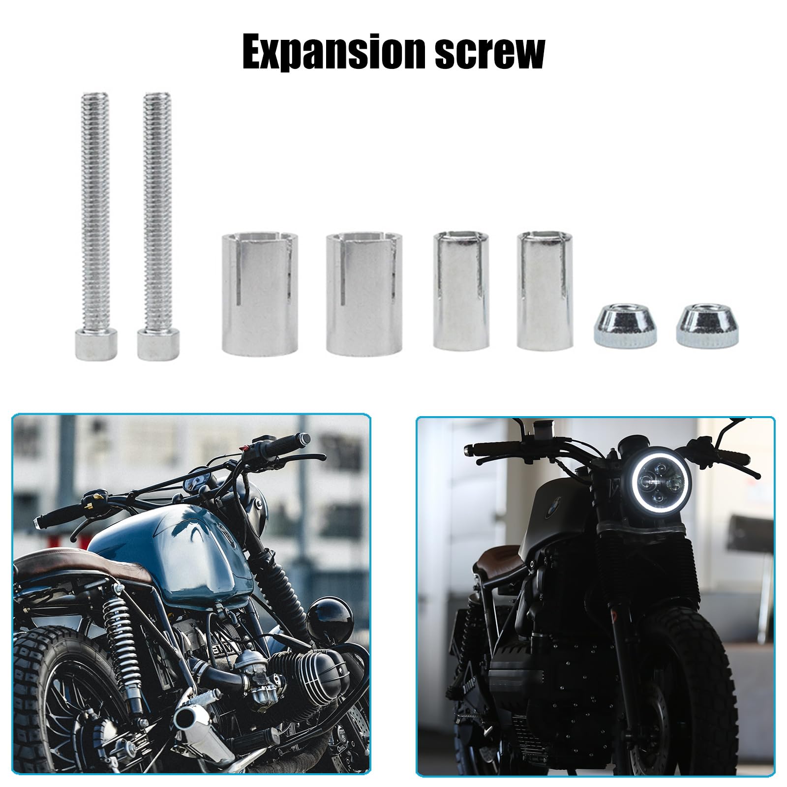 Viti Di Espansione Per Manubrio Moto 13-19 Mm - Tappi In Metallo Antiruggine - Foto 11