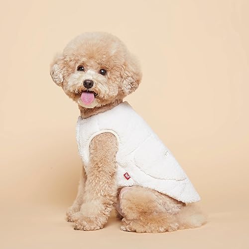 Miniatura 5 de FLOT Chaleco de forro polar mullido para perro, cálido, cómodo, materiales de primera calidad, ajuste a medida, diseñado y fabricado en Corea