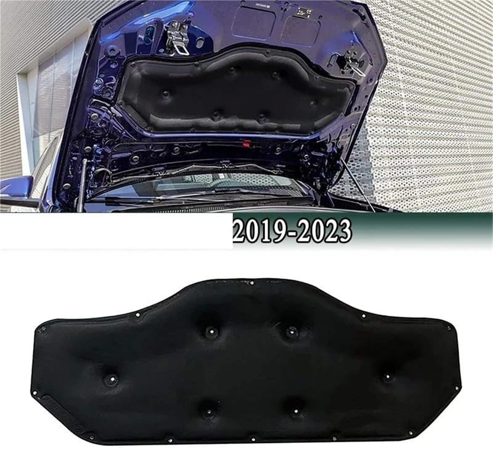 Mata grzewcza do silnika samochodowego Podkładka izolacyjna dla BMW X1 F48 2019 2020 2021 2022 2023 Przednia maska ​​silnika