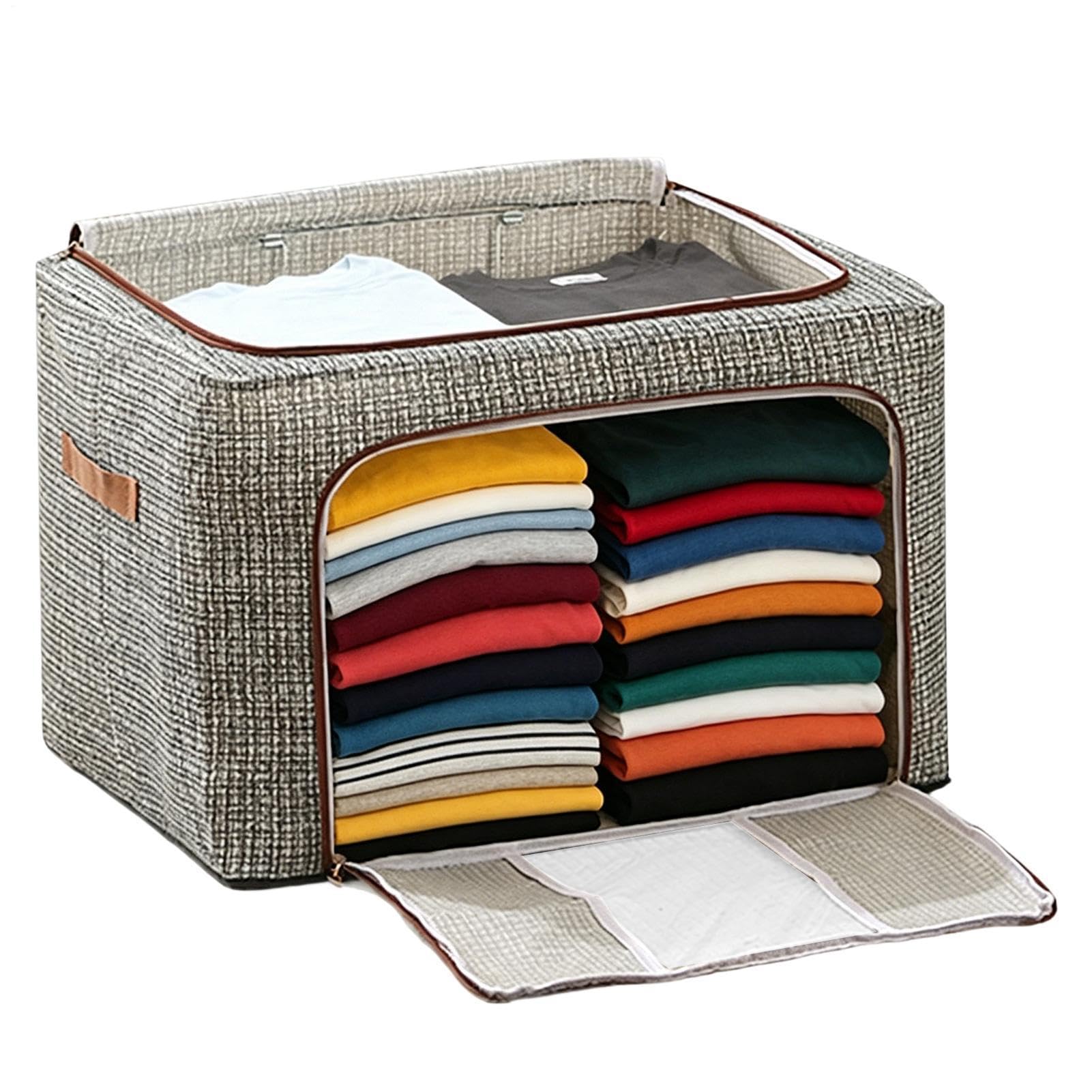 Finis le désordre : bacs de rangement pliables pour couettes et vêtements de dressing