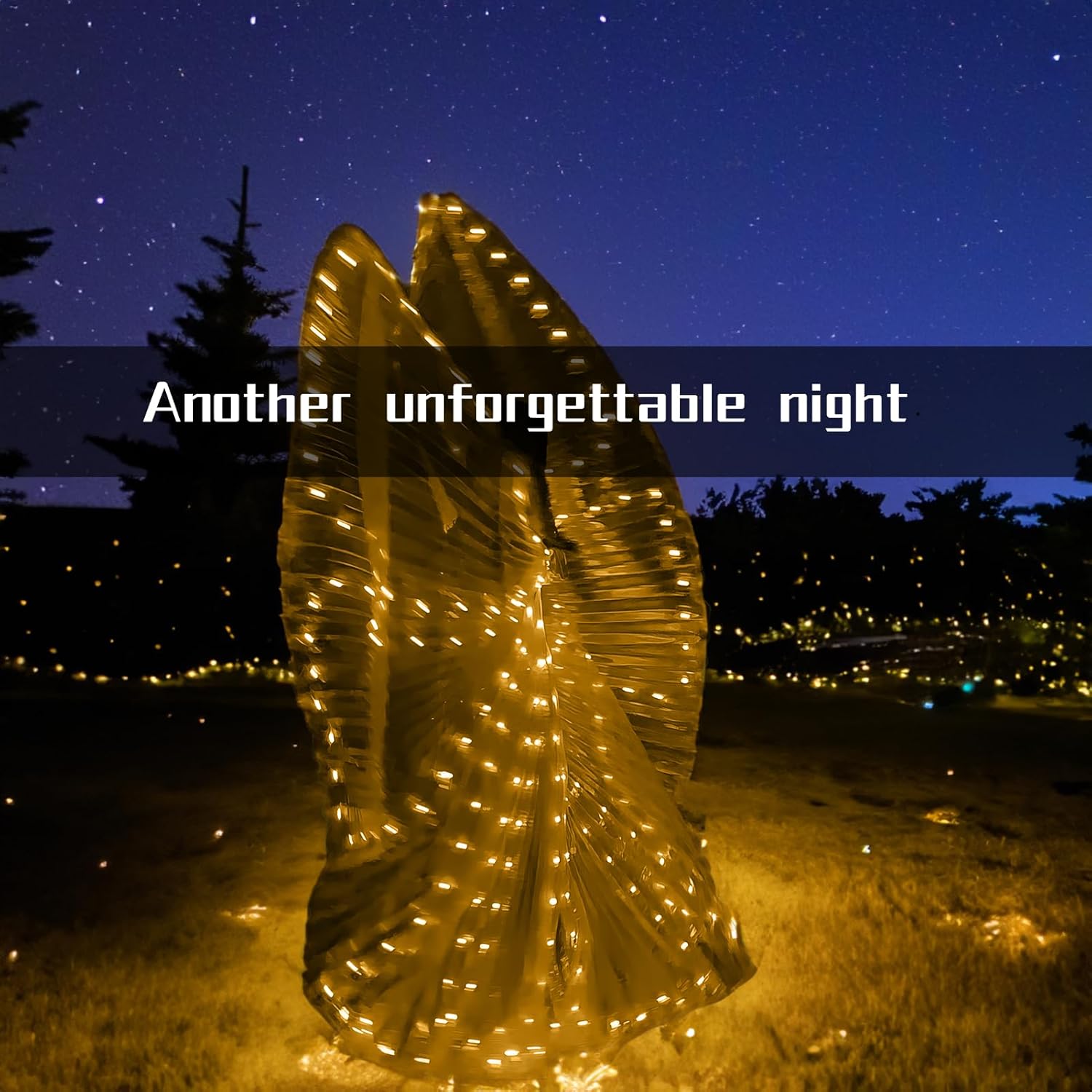 ZFBIRD LED Wings Halloween Butterfly Wings Light up Angel Wings LED Moth Cape with Telescopic Sticks for Kids and Adults