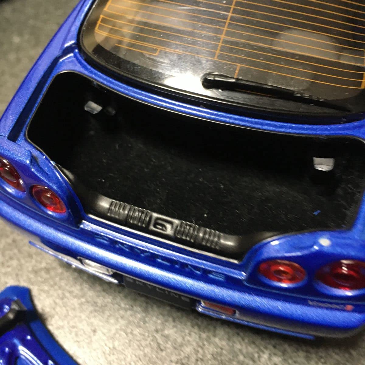 Amazon | 日産 スカイライン GT-R V-SpecⅡ R34 1/24 ミニカー ブルー