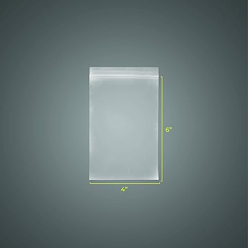 Miniatura 2 de SNL Bolsas de plástico desechables transparentes con cierre de cremallera de calidad, fuertes  4 "x 6" - 2 MIL - 100 bolsas