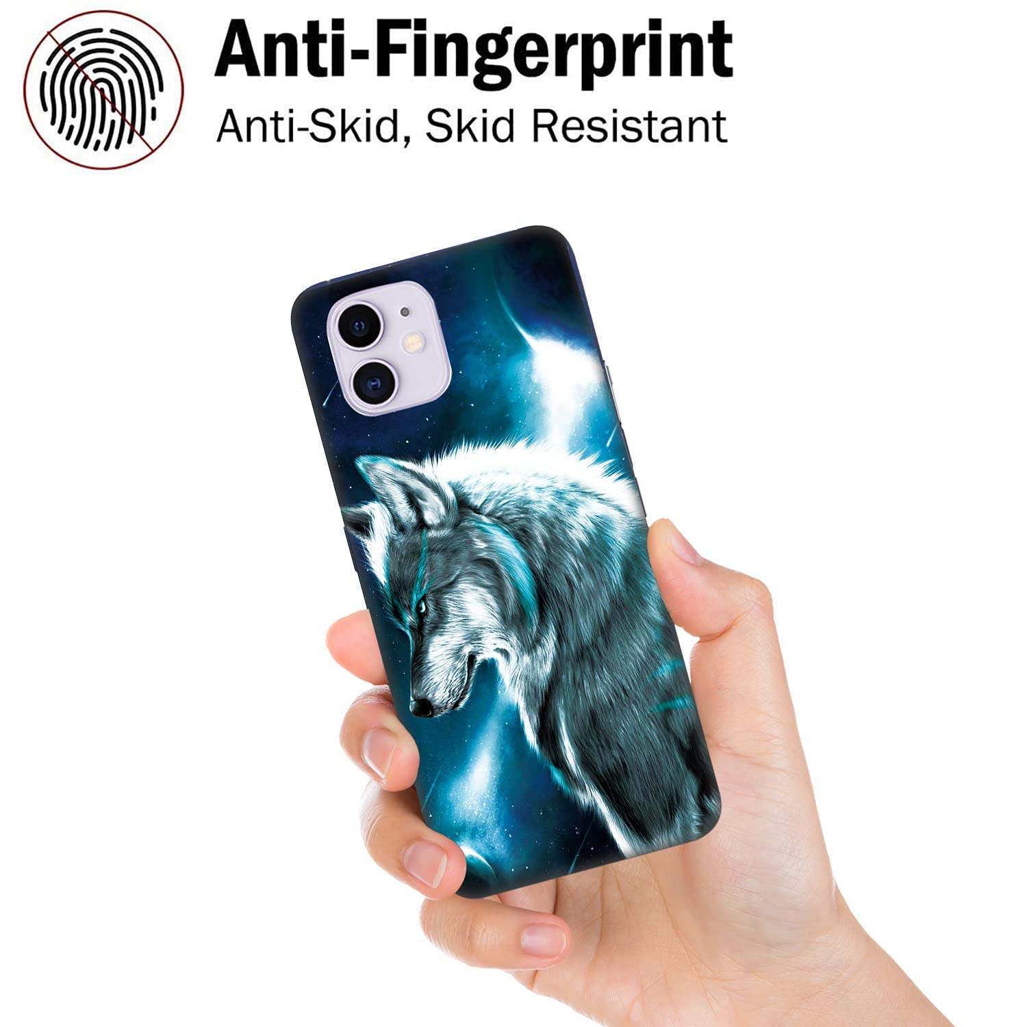2 Custodie In Silicone Per IPhone 7 Plus / 8 Plus – Lupo E Leone D'Oro, Cover Antiurdo Sottile