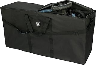 J.L. Childress Standard & Dual Stroller Bag - Travel Bag for Airplane, Fits Most Single & Double Baby Strollers, Airport Accessories for Gate or Baggage Check, Adjustable Strap - X-Large, Unpadded