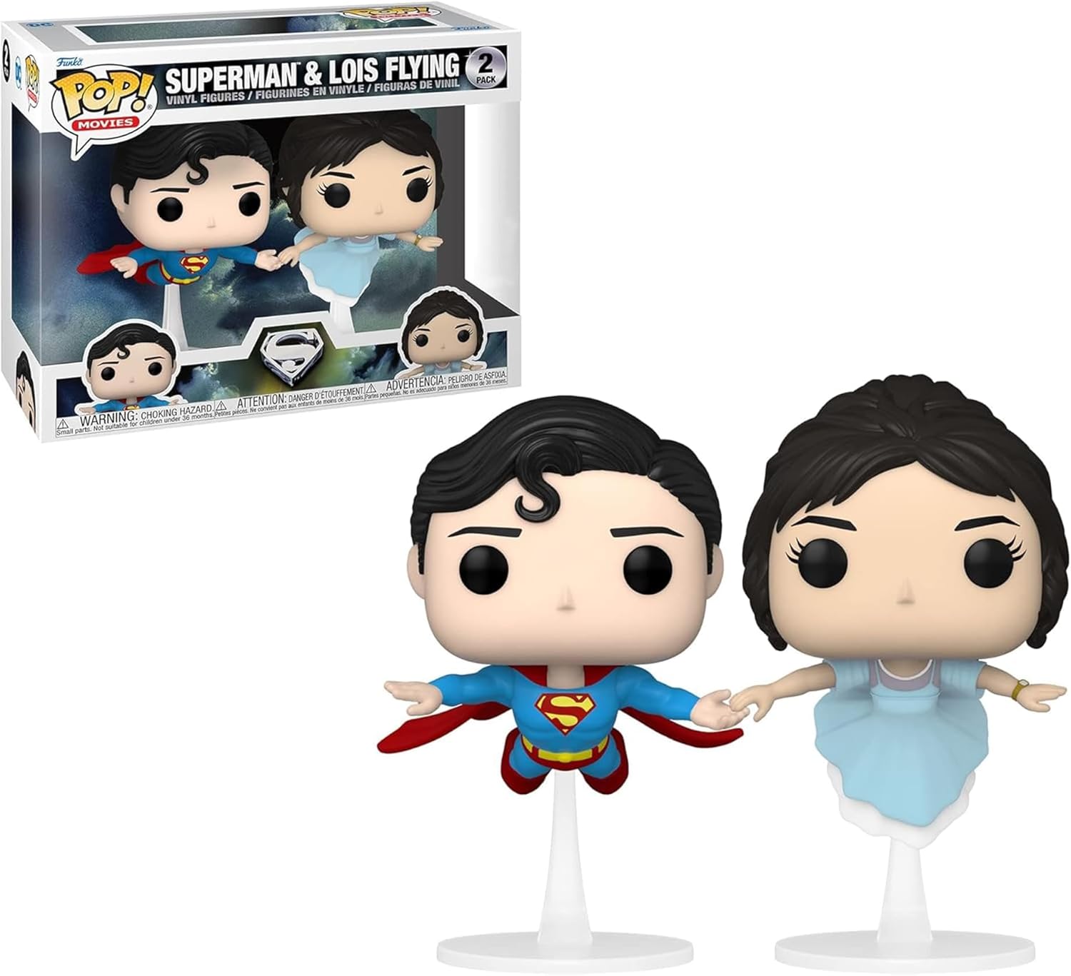 Superman DC Comics Funko POP 2-Pack Lois Flying