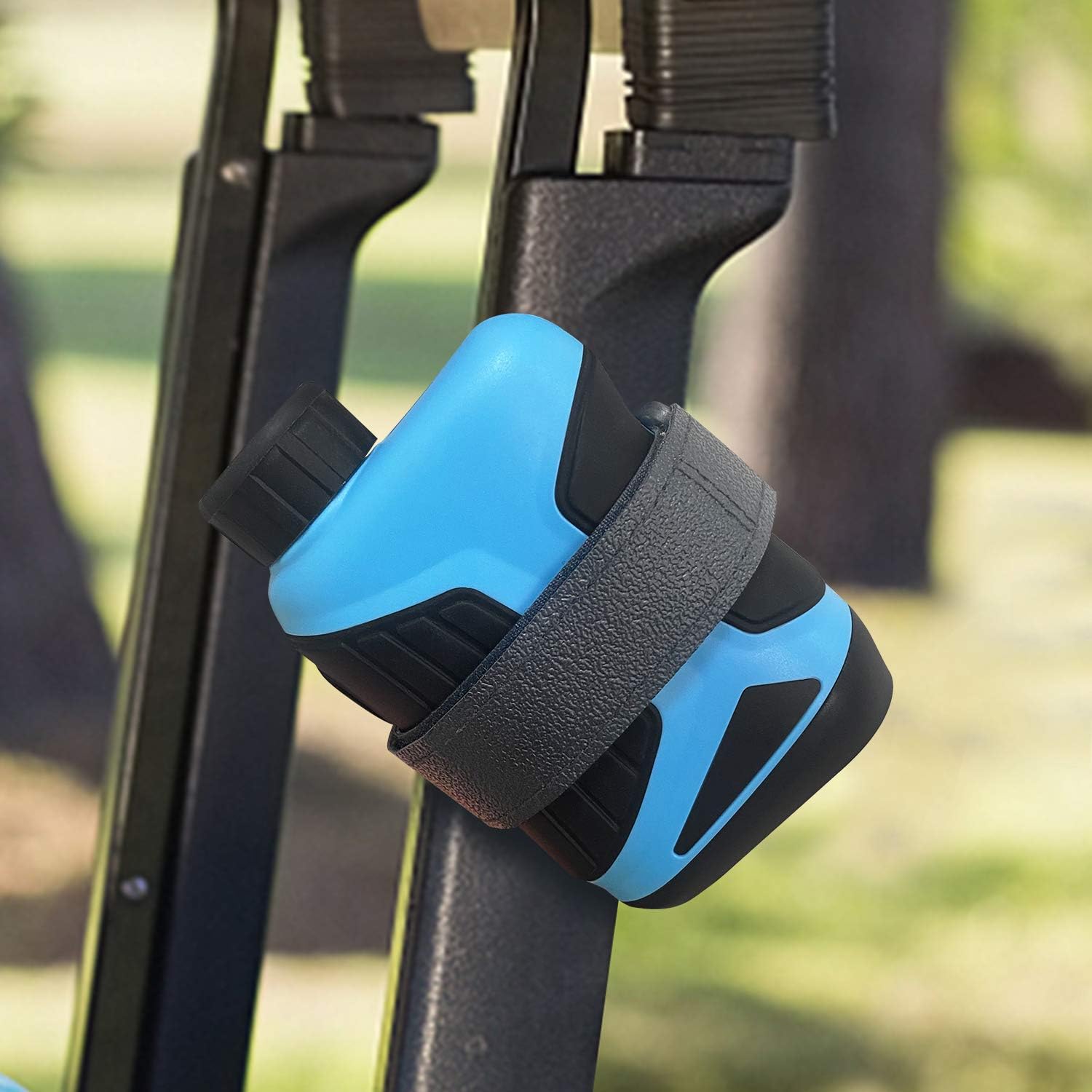 HomeMount Golf Rangefinder Magnetic Holder - Adjustable Strap Range Finder Accessories for Golf Cart Railing