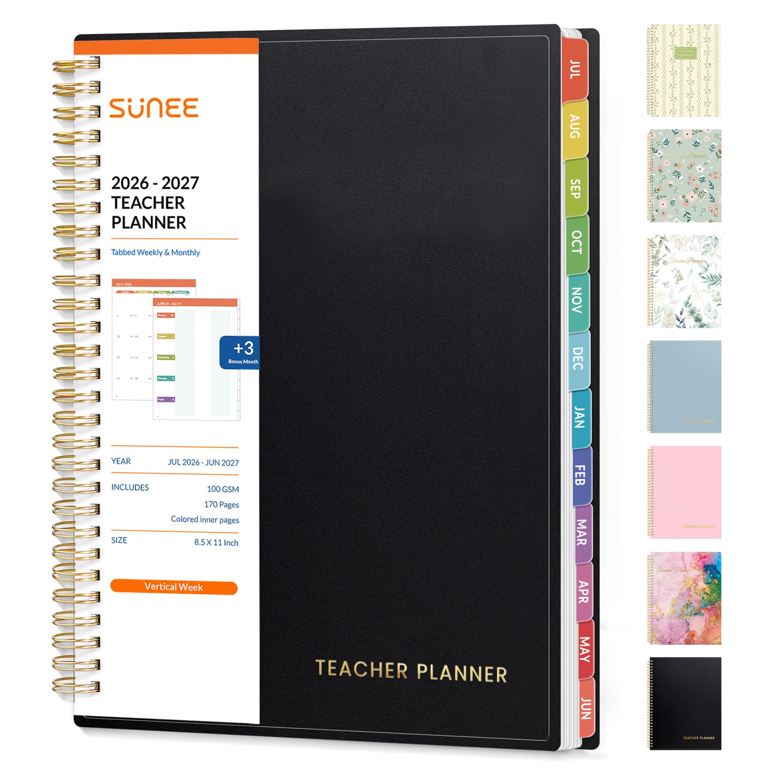 Amazon.com : SUNEE Teacher Planner 2026-2027 Academic Year, Lite