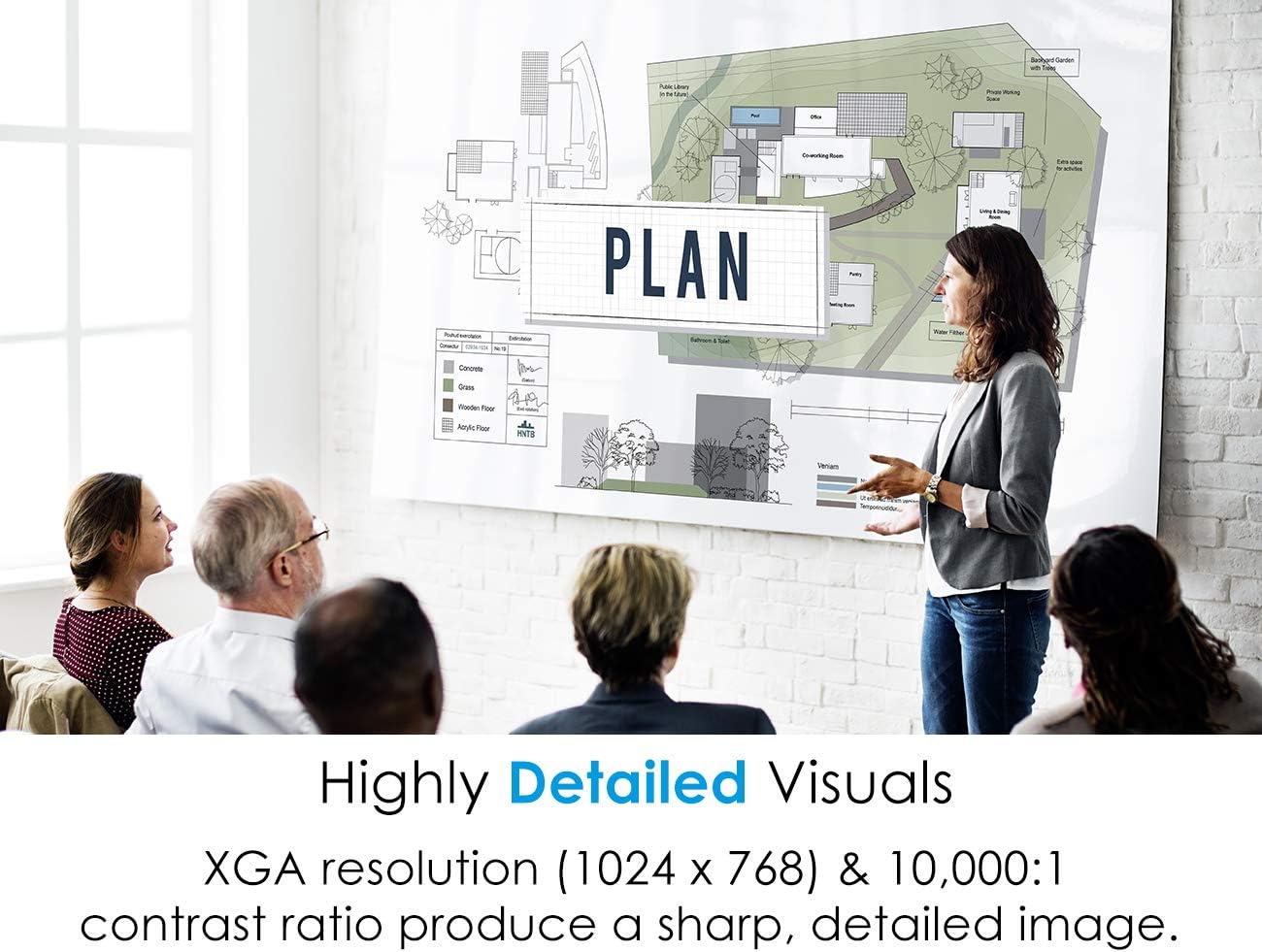 Buy 1 get 1 Optoma X600 XGA Projector for Business with High Brightness 6, 000 Lumens, Crestron Roomview For Network Control, Keystone Correction, Zoom, Silver