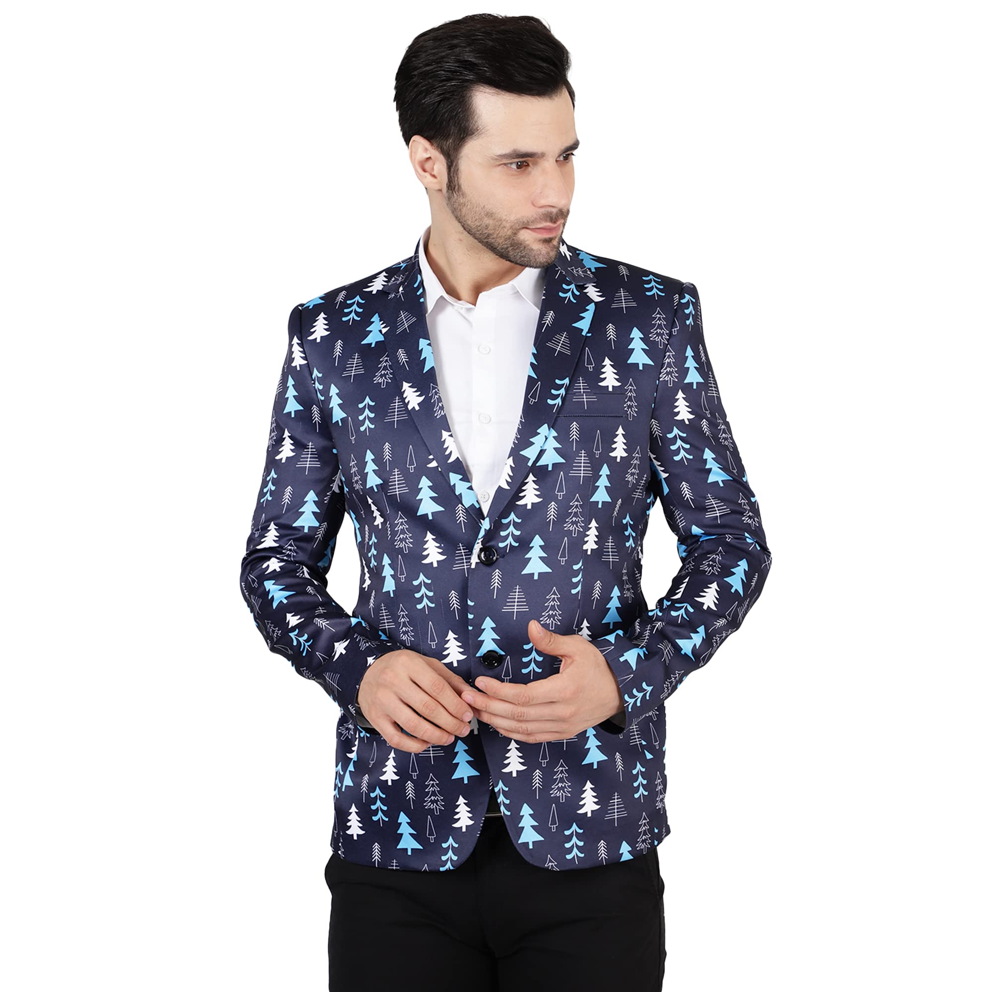 wintage Men's Polyester Christmas Blazer-picture-36