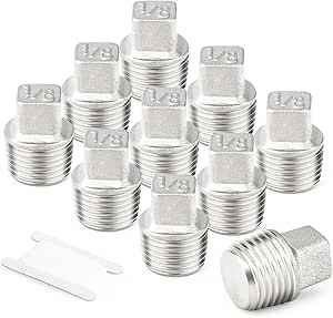 Amazon.com: TAISHER 10PCS 304 Stainless Steel Outer Square Thread ...