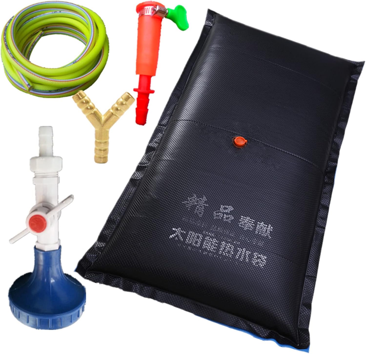 Solar Heating Camping Shower Bag Outdoor Hot Water Tank, Garden Courtyard Large Capacity Water Bladder Bath Bag, Portable Solar Camp Shower kit with 10m Hose and Shower Head