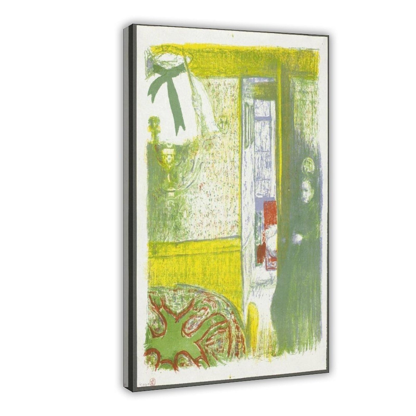 HEYANM Pierre Bonnard Poster，Landing Stage Art Canvas Poster Bedroom Office Room Decor Gift Frame 12x18inch